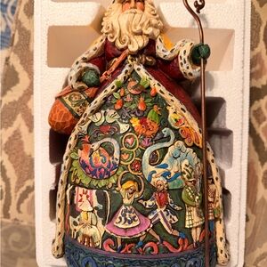 Jim Shore Colorful Santa Figurine